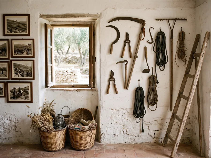 Old lemon-growing tools in a small museum (illustrative image)
